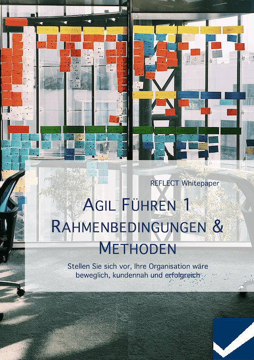 Whitepaper-Cover: Agil führen 1 – Rahmenbedingungen & Methoden