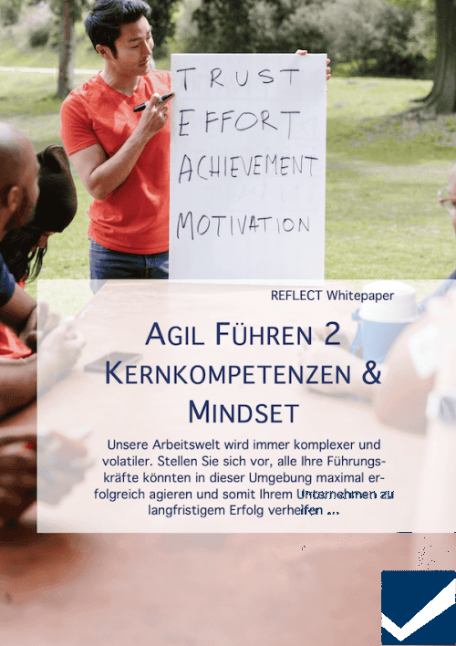 Whitepaper-Cover: Agil führen 2 – Kernkompetenzen & Mindset